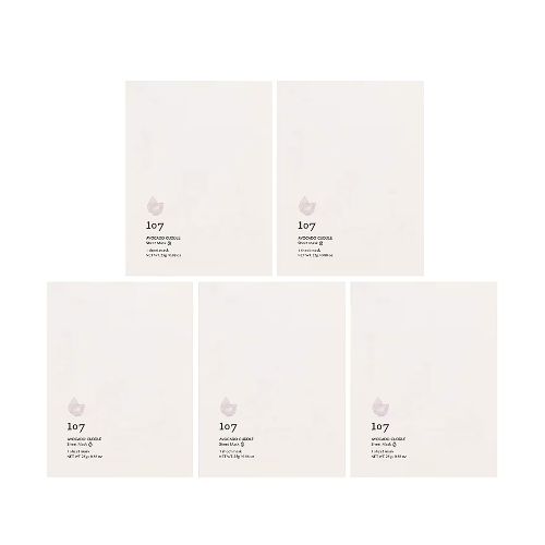 107 Beauty - Avocado Cuddle Sheet Mask X 5 Sheets - 5pcs 87972