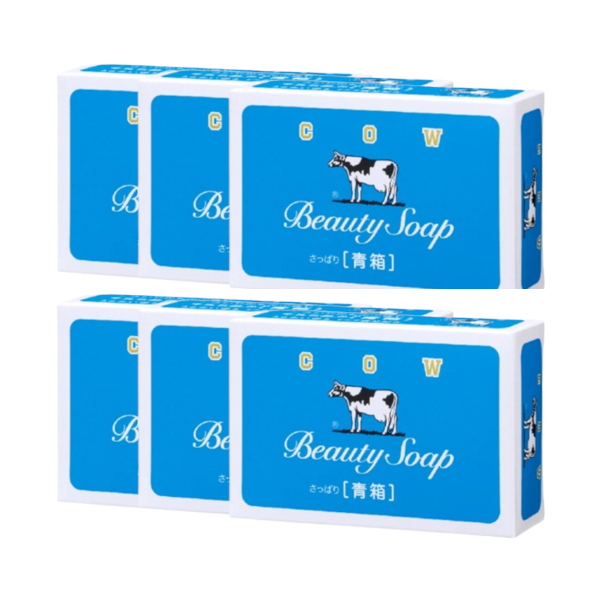 COW soap - Beauty Soap Blue Box - 6 pcs - Jasmine 57639