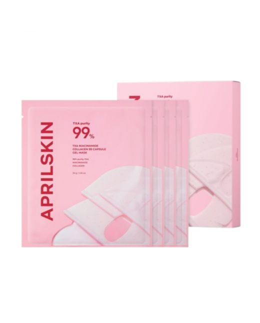 APRILSKIN - TXA Niacinamide Collagen 99 Capsule Gel Mask - 30g*4ea