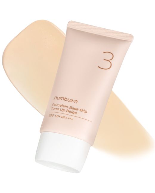 numbuzin - No.3 Porcelain Base-skip Tone Up Beige SPF50+ PA++++ - 50ml