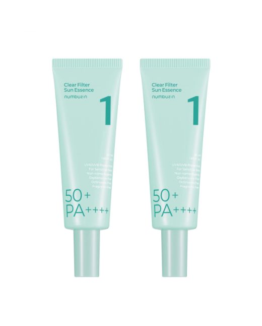 numbuzin - No.1 Clear Filter Sun Essence SPF50+ PA++++ (Duo Set) - 50ml+50ml