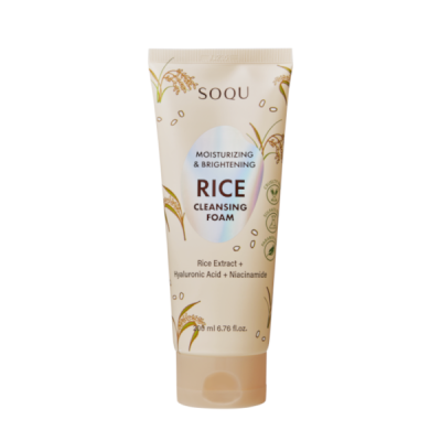 Shop SOQU - Moisturizing & Brightening Rice Foam Cleanser - 200ml ...