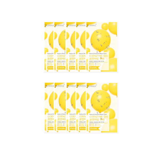 EUNYUL - Natural Moisture Mask Pack - Coenzyme Q10 - 10pcs 16969