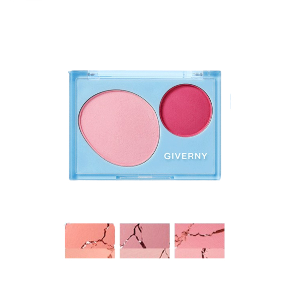 GIVERNY Fluffy Dual Blusher - 7.4g - 03 Cloud Pink