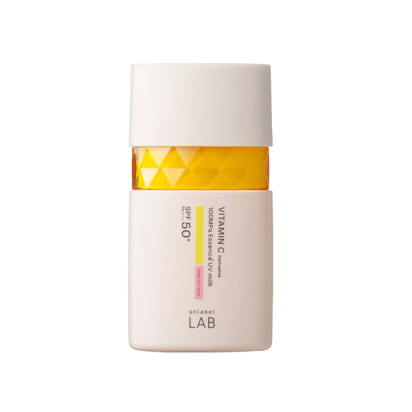 JPSLAB - Unlabel LAB Vitamin C 100MPa Essence UV Milk SPF50+ PA++++ - 50ml - Tone-Up Rose 27816