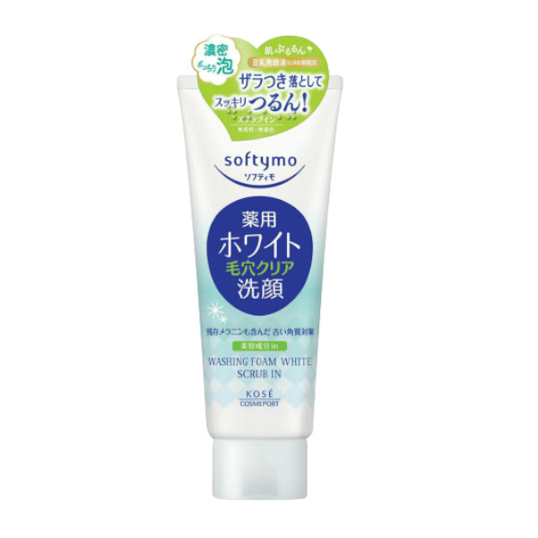 Kose - Softymo White Scrub In Washing Foam - 150g
