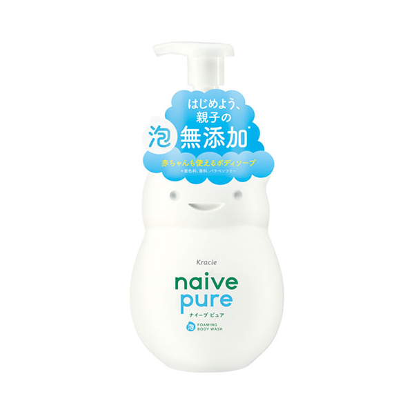 Kracie - Naive Pure Foaming Body Soap Jumbo - 550ml 57788