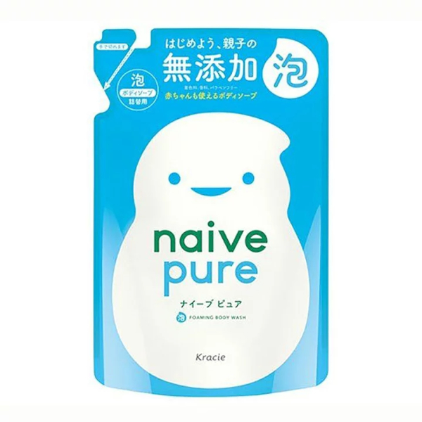 Kracie - Naive Pure Foaming Body Soap Jumbo Refill - 450ml 57787