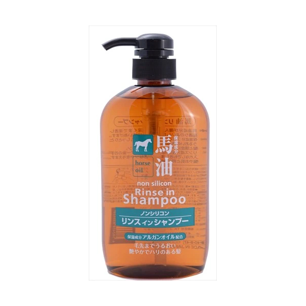 KUMANO COSME - Horse Oil Rinse in Shampoo Non Silicon - 600ml 58883
