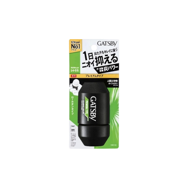 Mandom - Gatsby Premium Type Deodorant Roll-on - 60ml - Aquatic Citrus 57581