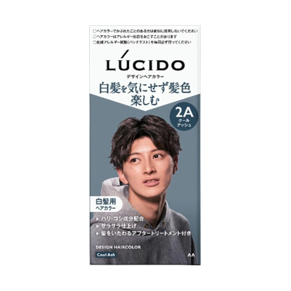 Mandom - Lucido Design Hair Color - 1 set - Cool Ash 59890