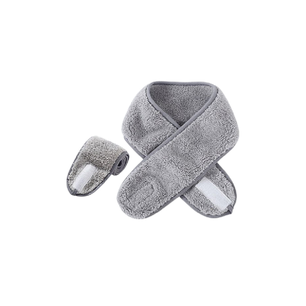 MsBlossom - Face Wash Headband - 1pc - Grey 32939