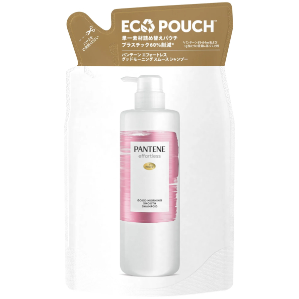Pantene Japan - Effortless Good Morning Smooth Shampoo Refill - 350ml 60677