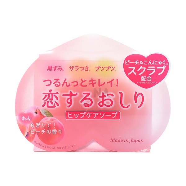 PelicanSoap - Peach Scented Exfoliate Whitening Hip Care Soap - 80g 57673