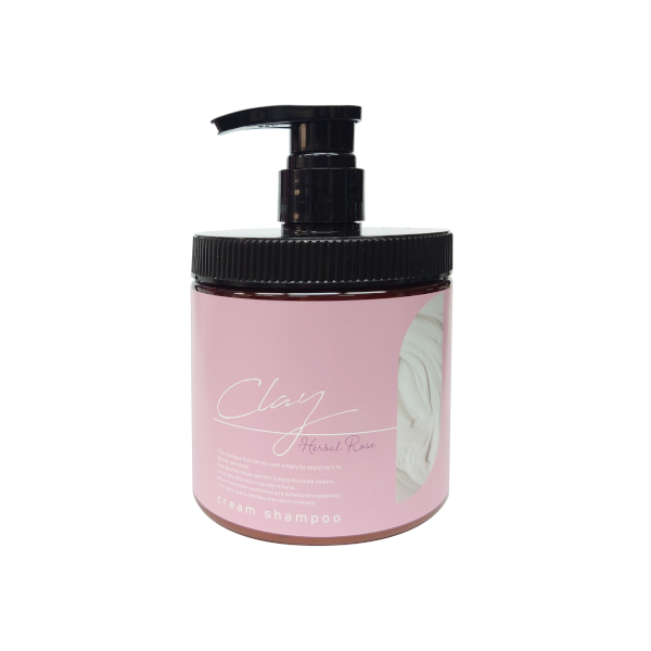 Picomonte - Clay Cream Shampoo Herbal Rose Scent - 450g