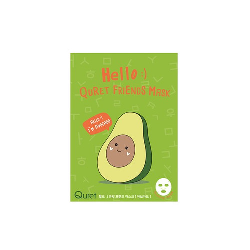 Quret - Hello:) Quret Friends Mask - 1pc - Avocado 20141