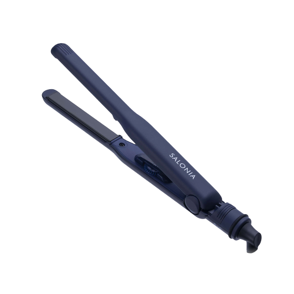 SALONIA - Hair Straightener (100V - 240V) - 1pc - 15mm Navy SL-004SNV 59159