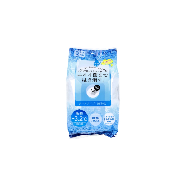 Shiseido - Ag Deo 24 Clear Shower Sheet and Cool - 30pcs - Unscented 58654
