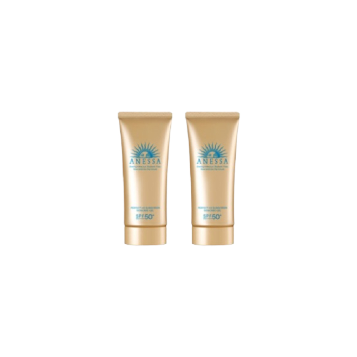 Shiseido Anessa Perfect UV Sunscreen Skincare Gel N SPF50+ PA++++ (2022 Version) - 90g (2ea) Set