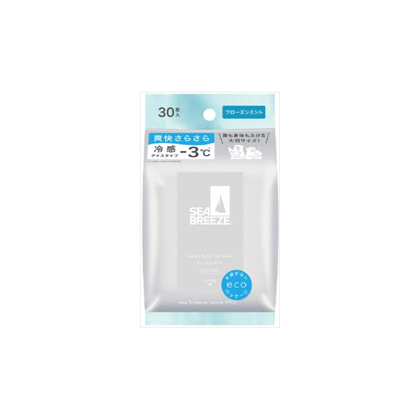 Shiseido - Sea Breeze Face & Body Ice Sheet - 30 sheets - Frozen Mint 58661