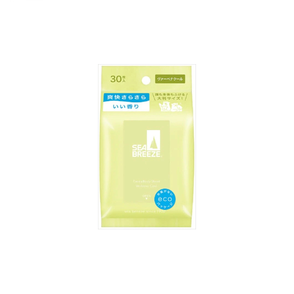 Shiseido - Sea Breeze Face & Body Ice Sheet - 30 sheets - Verbena Cool 58658