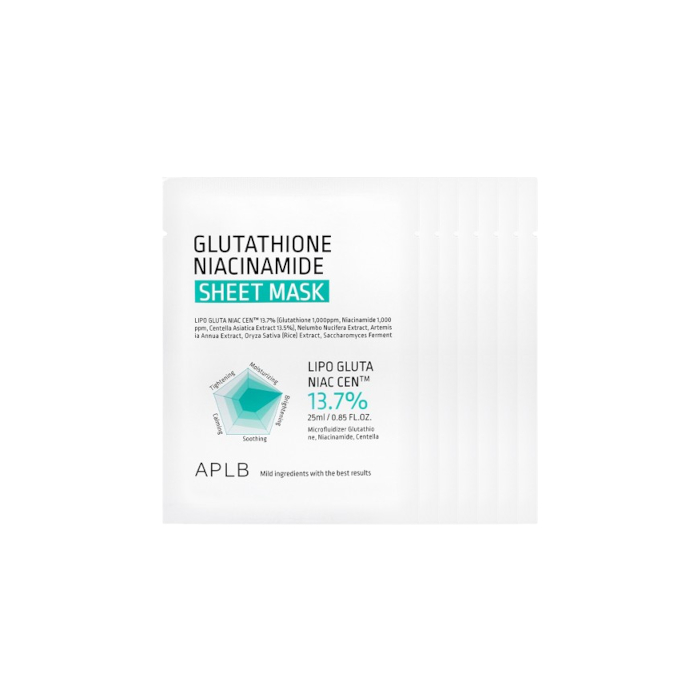 APLB - Glutathione Niacinamide Sheet Mask - 25ml (7pcs) Set 87900
