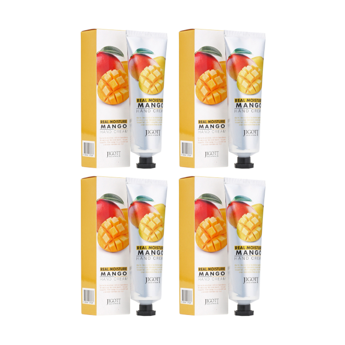 Jigott - Real Moisture Hand Cream - Mango - 100ml (4ea) Set 51232