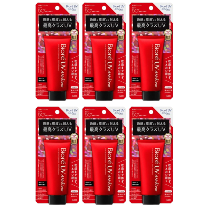 Kao - Biore Athlizm Skin Protect Essence SPF 50+ PA++++ - 70g (6ea) Set