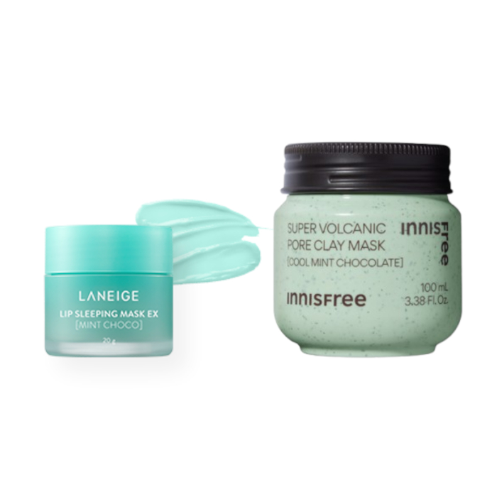 LANEIGE x innisfree - Mint Choco Mask Como Set (2ea)