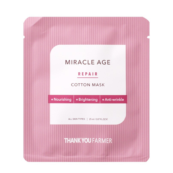 THANK YOU FARMER - Miracle Age Repair Cotton Mask - 1pc 21003