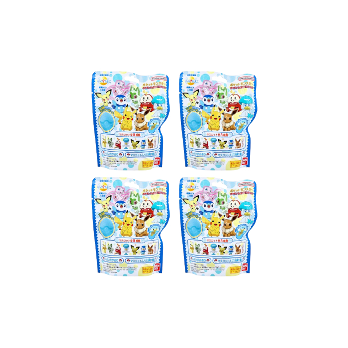 Bandai - Pokemon Figure Collection Surprised? Bath Ball - 1 pc (4ea) Set"
