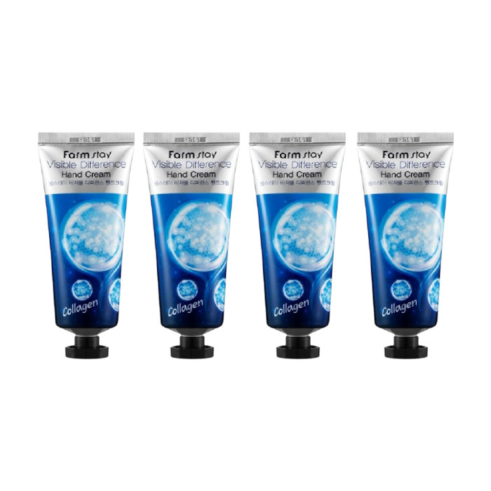 Farm Stay - Visible Difference Hand Cream - Collagen - 100ml (4ea) Set 92072