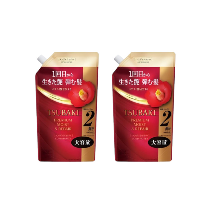 Shiseido - Tsubaki Premium Moist & Repair Conditioner Refill - 600ml (2ea) Set 92028