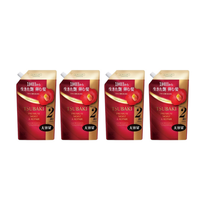 Shiseido - Tsubaki Premium Moist & Repair Conditioner Refill - 600ml (4ea) Set 92014