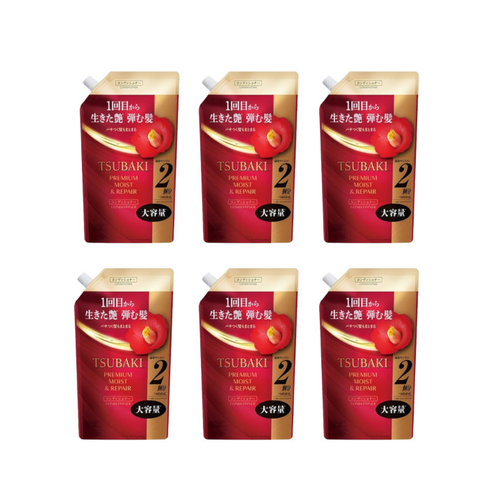 Shiseido - Tsubaki Premium Moist & Repair Conditioner Refill - 600ml (6ea) Set 92000