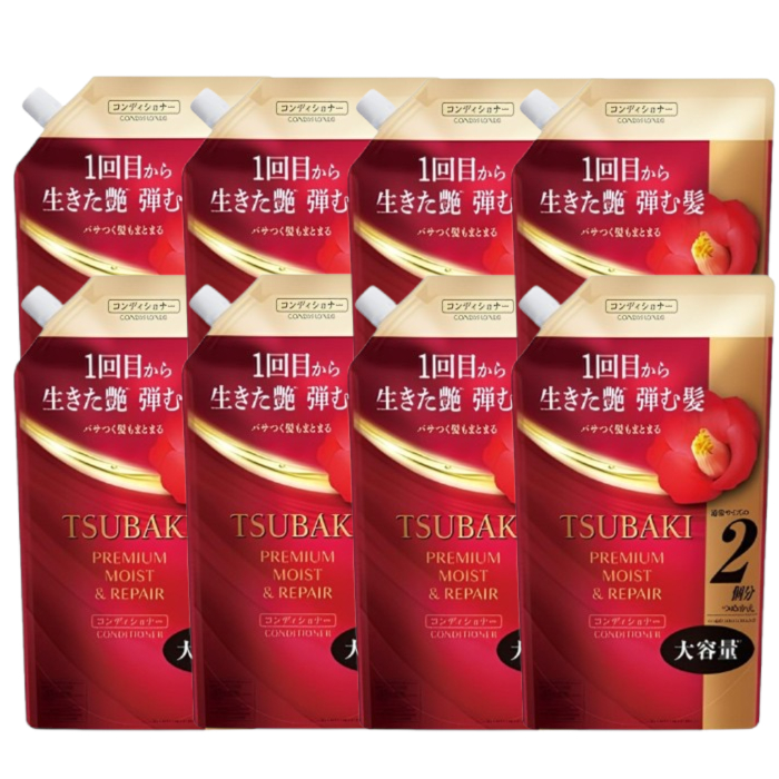 Shiseido - Tsubaki Premium Moist & Repair Conditioner Refill - 600ml (8ea) Set 91739
