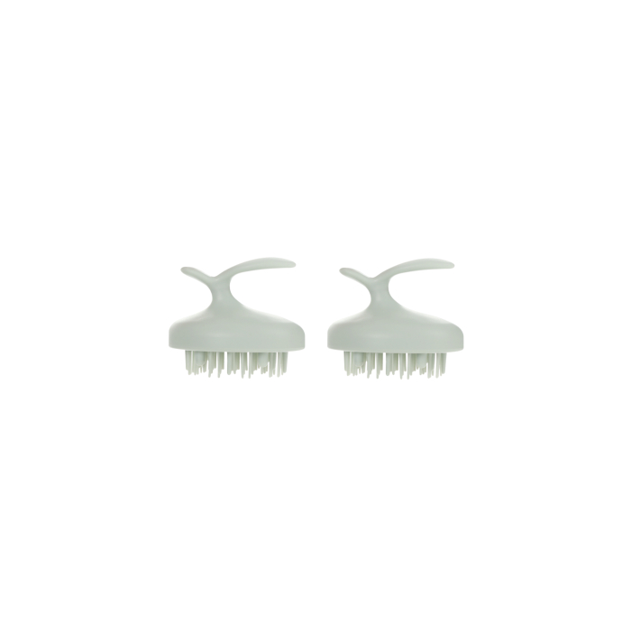 MissLady - Scalp Massage and Cleansing Brush - 1pc - Green (2ea) set 57119