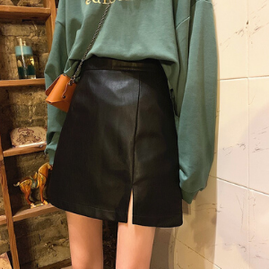 Stylevana - Vana Blog - Summer Outfit - MissLady - Faux-Leather A-Line Mini Skirt