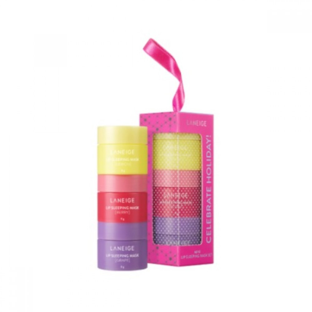 LANEIGE - Mini Lip Sleeping Mask Set 3items [Celebrate Holiday! 2020 Holiday Collection] - 1set(3items)