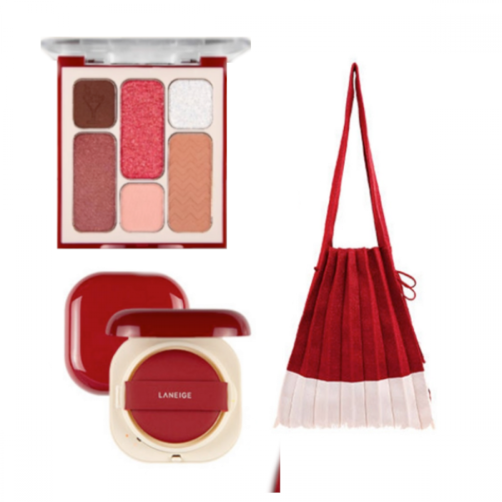 LANEIGE - Neo Cushion X Joseph & Stacey - 01 Stacey Red Cushion + Eyeshadow + Eco Bag
