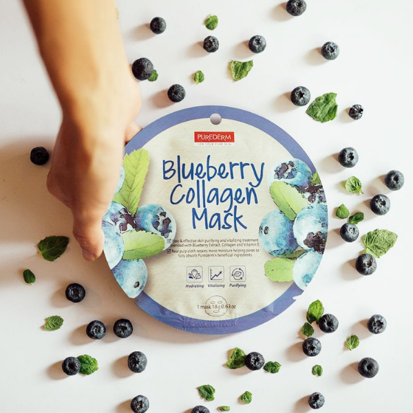 PUREDERM Circle Mask Blueberry Collagen