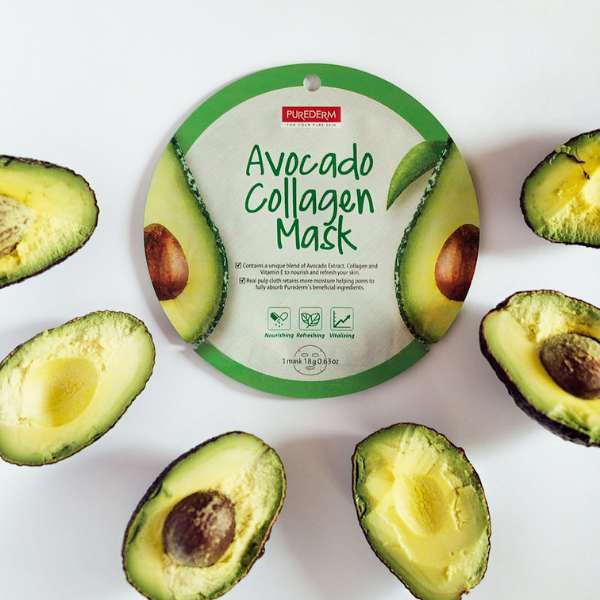 PUREDERM Circle Mask Avocado Collagen
