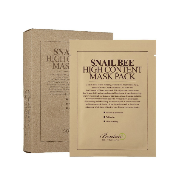 Benton Snail Mucin face mask sheet