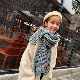 Stylevana - Chunky Plain Knit Scarf