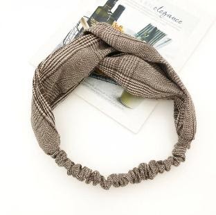 Stylevana - Plaid Criss Cross Headband