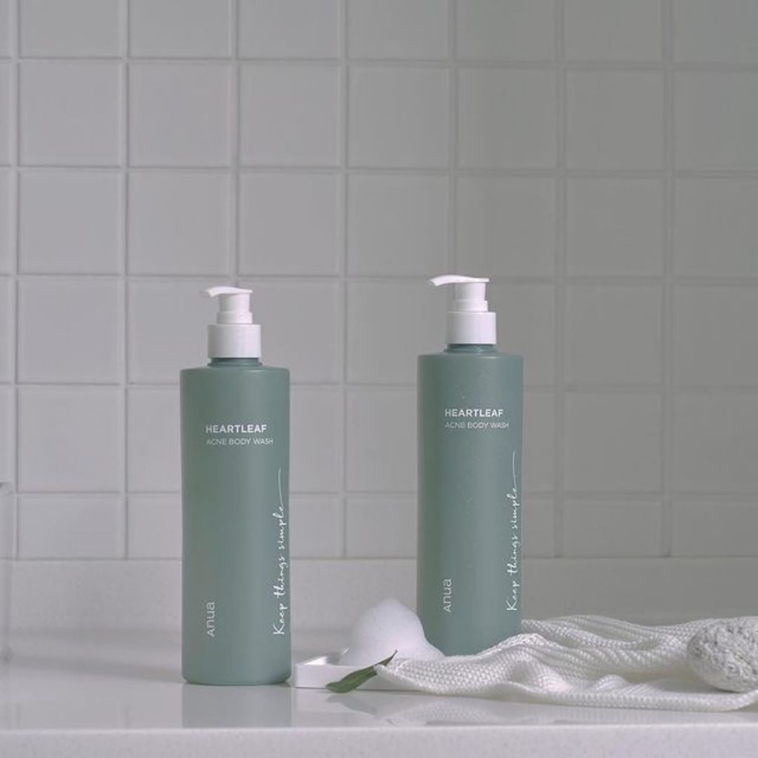 anua heartleaf acne body wash