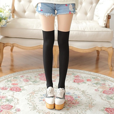 Stylevana Two-Tone Plain Tights