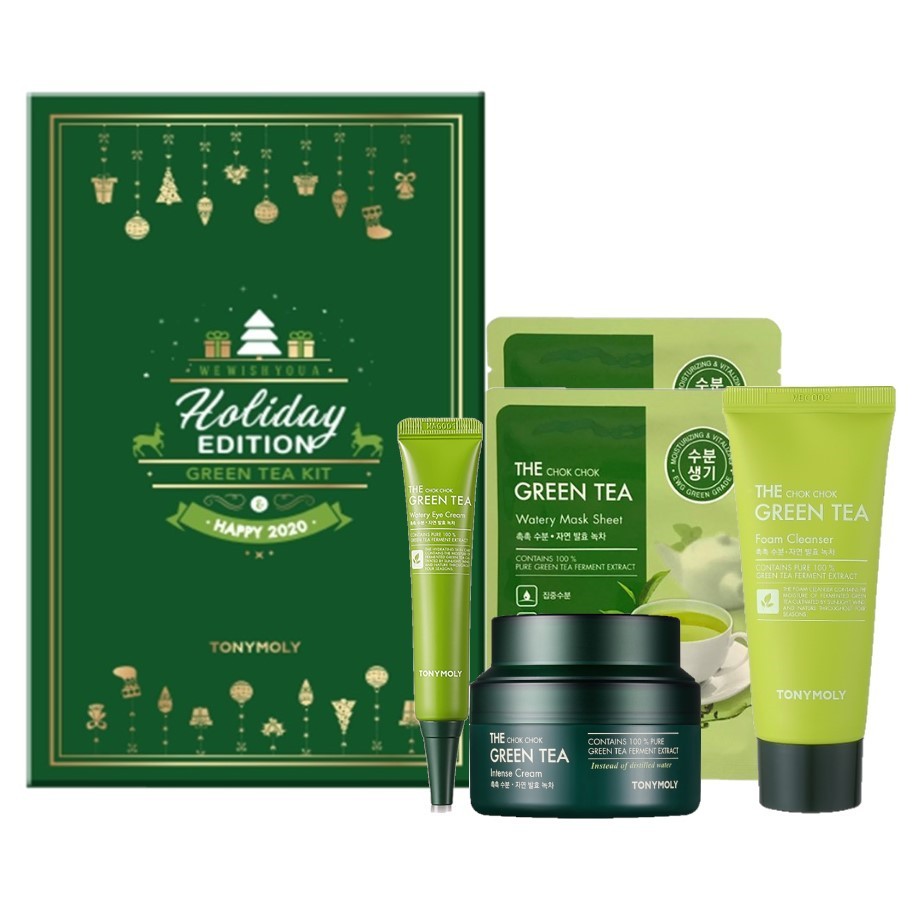 TONYMOLY - 2019 Christmas Holiday Edition Green Tea Kit