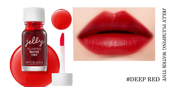MACQUEEN - Jelly Plumping Water Tint - 9.5G - #01 Deep Red