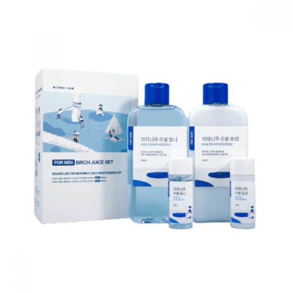 Round Lab - For Men Birch Juice Moisturizing Set